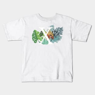 Plant Letter X Kids T-Shirt